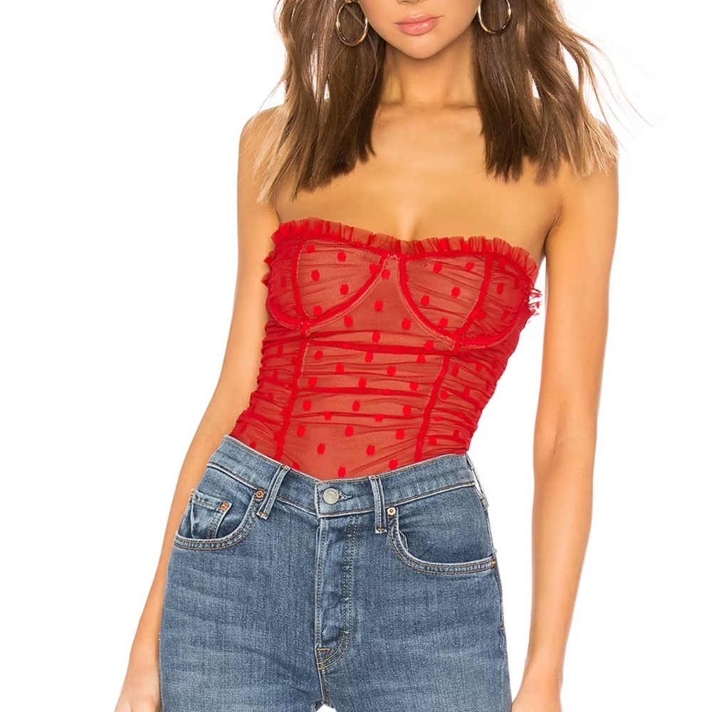 Majorelle red bodysuit